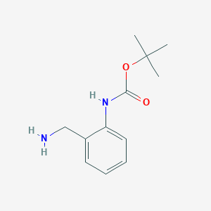 molecular formula C12H18N2O2 B153517 tert-Butyl N-(2-aminomethylphenyl)carbamate CAS No. 849020-94-6