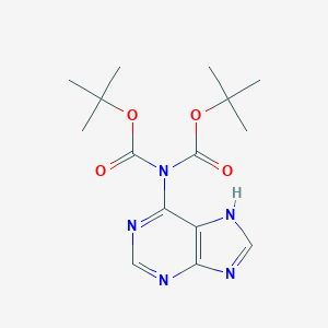 molecular formula C15H21N5O4 B153518 tert-Butyl N-tert-butoxycarbonyl-N-(7H-purin-6-yl)carbamate CAS No. 309947-86-2