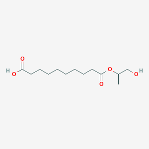 molecular formula C13H24O5 B15351904 10-((1-Hydroxypropan-2-yl)oxy)-10-oxodecanoic Acid 