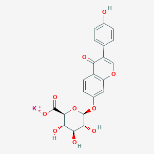 molecular formula C21H17KO10 B15351915 Daidzein 7-beta-D-Glucuronide Potassium Salt 