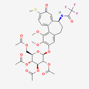 molecular formula C35H38F3NO14S B15351931 N-Desacetyl-2,3,4-tri-O-acetyl Thiocolchicoside-N-2,2,2-trifluoroacetaldehyde 