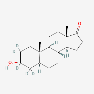 molecular formula C19H30O2 B15352026 Androsterone-d5 