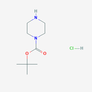molecular formula C9H19ClN2O2 B153522 叔丁基哌嗪-1-羧酸盐盐酸盐 CAS No. 76535-74-5