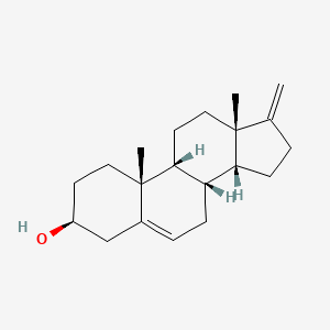 molecular formula C20H30O B15352330 (3S,8S,9R,10R,13S,14R)-10,13-dimethyl-17-methylidene-1,2,3,4,7,8,9,11,12,14,15,16-dodecahydrocyclopenta[a]phenanthren-3-ol 