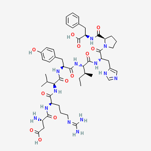 molecular formula C50H71N13O12 B15352540 H-Asp-D-Arg-Val-Tyr-Ile-His-D-Pro-D-Phe-OH 