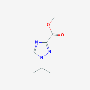 molecular formula C7H11N3O2 B15352548 Methyl 1-propan-2-yl-1,2,4-triazole-3-carboxylate 