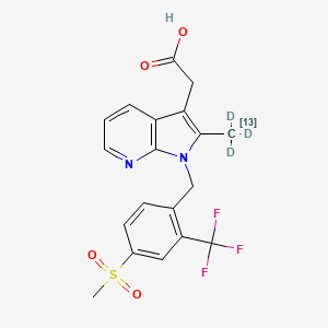 molecular formula C19H17F3N2O4S B15352633 Fevipiprant-13CD3 