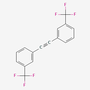 molecular formula C16H8F6 B15352763 Bis[3-(trifluoromethyl)phenyl]ethyne 