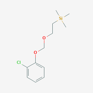 molecular formula C12H19ClO2Si B15352781 2-[(2-Chlorophenoxy)methoxy]ethyl-trimethylsilane 