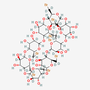 molecular formula C48H72Br8O32 B15352786 Octakis-(6-bromo-6-deoxy)-Gamma-cyclodextrin-d24 