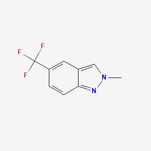 molecular formula C9H7F3N2 B15352825 2-Methyl-5-(trifluoromethyl)-2H-indazole 