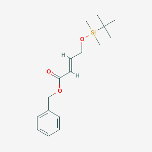 molecular formula C17H26O3Si B15352890 (E)-4-((tert-Butyldimethylsilyl)oxy)but-2-enoic Acid Benzyl Ester 