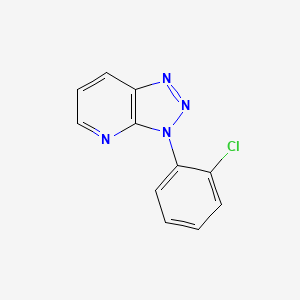 molecular formula C11H7ClN4 B15352904 3-(2-Chlorophenyl)-3H-[1,2,3]triazolo[4,5-b]pyridine CAS No. 62052-09-9