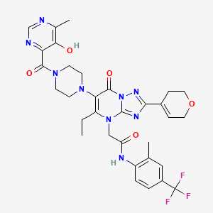 molecular formula C32H34F3N9O5 B15352967 Werner syndrome RecQ helicase-IN-2 