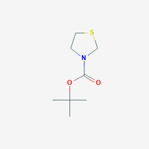 molecular formula C8H15NO2S B153530 tert-Butyl thiazolidine-3-carboxylate CAS No. 148312-55-4