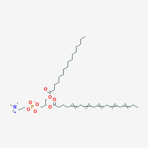 molecular formula C44H78NO8P B15353098 (3-Hexadecanoyloxy-2-icosa-5,8,11,14,17-pentaenoyloxypropyl) 2-(trimethylazaniumyl)ethyl phosphate 