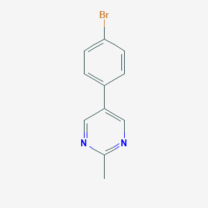 molecular formula C11H9BrN2 B153531 5-(4-Bromophenyl)-2-methylpyrimidine CAS No. 131548-21-5
