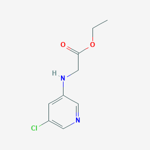 molecular formula C9H11ClN2O2 B15353276 Ethyl 2-[(5-chloropyridin-3-yl)amino]acetate 