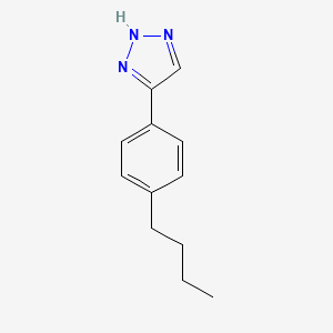 molecular formula C12H15N3 B15353450 4-(4-butylphenyl)-2H-triazole 