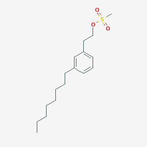 molecular formula C17H28O3S B15353516 3-Octylphenethyl Methanesulfonate 