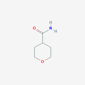 molecular formula C6H11NO2 B153538 tetrahydro-2H-pyran-4-carboxamide CAS No. 344329-76-6