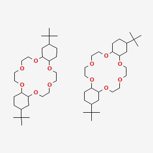 molecular formula C56H104O12 B15353804 11,24-Ditert-butyl-2,5,8,15,18,21-hexaoxatricyclo[20.4.0.09,14]hexacosane;11,25-ditert-butyl-2,5,8,15,18,21-hexaoxatricyclo[20.4.0.09,14]hexacosane 