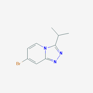 molecular formula C9H10BrN3 B15353869 7-Bromo-3-propan-2-yl-[1,2,4]triazolo[4,3-a]pyridine 
