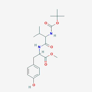 molecular formula C20H30N2O6 B15353970 Boc-DL-Val-DL-Tyr-OMe 