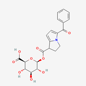 molecular formula C21H21NO9 B15353976 rac Ketorolac Acyl-b-D-glucuronide(Mixture of Diastereomers) 