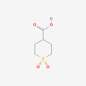 molecular formula C6H10O4S B153541 1,1-dioxothiane-4-carboxylic acid CAS No. 64096-87-3