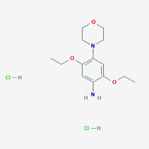 molecular formula C14H24Cl2N2O3 B153545 2,5-Diethoxy-4-morpholinoaniline dihydrochloride CAS No. 136334-84-4