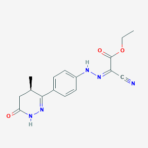 molecular formula C16H17N5O3 B15354563 Levosimendan Cyanoacetate Hydrazone Impurity 