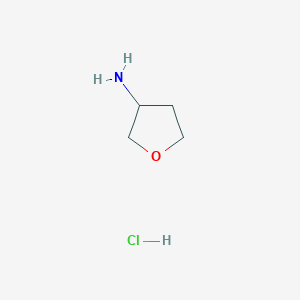 molecular formula C4H10ClNO B153546 Tetrahydrofuran-3-amine hydrochloride CAS No. 204512-94-7