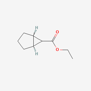 molecular formula C9H14O2 B15354639 Ethyl (1R,5S)-bicyclo[3.1.0]Hexane-6-carboxylate 