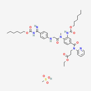 molecular formula C42H59N7O11S B15354740 DBG-3A Dihexyl Mesylate 