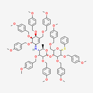 molecular formula C97H109NO21S B15354948 Amylostatin XG octamethoxybenzyl ether 