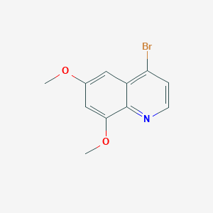 molecular formula C11H10BrNO2 B15354968 4-Bromo-6,8-dimethoxyquinoline 