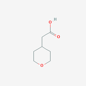 B153550 Tetrahydropyranyl-4-acetic acid CAS No. 85064-61-5