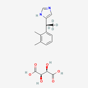 molecular formula C17H22N2O6 B15355026 Dexmedetomidine-d4 L-Tartrate (d4-Major) 