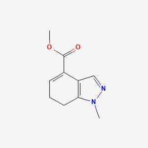 molecular formula C10H12N2O2 B15355376 methyl 1-methyl-6,7-dihydro-1H-indazole-4-carboxylate 