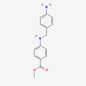molecular formula C15H16N2O2 B15355442 Methyl 4-[(4-aminophenyl)methylamino]benzoate 