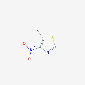 molecular formula C4H4N2O2S B15355471 5-methyl-4-nitroThiazole CAS No. 26213-86-5