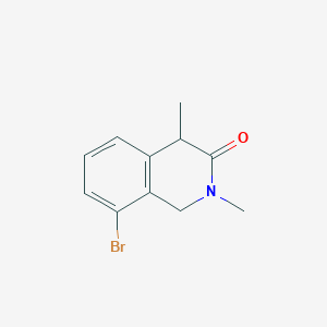 molecular formula C11H12BrNO B15355503 8-Bromo-2,4-dimethyl-1,4-dihydroisoquinolin-3-one 