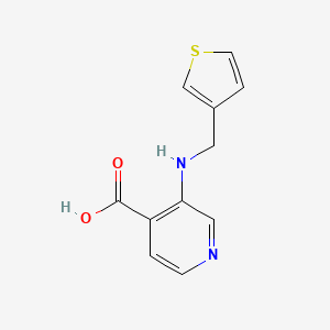 molecular formula C11H10N2O2S B15355517 3-(Thiophen-3-ylmethylamino)pyridine-4-carboxylic acid 