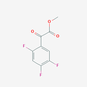 molecular formula C9H5F3O3 B15355523 Methyl 2-oxo-2-(2,4,5-trifluorophenyl)acetate 
