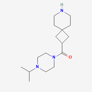 molecular formula C16H29N3O B15355810 7-Azaspiro[3.5]nonan-2-yl-(4-propan-2-ylpiperazin-1-yl)methanone 