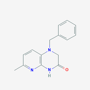 molecular formula C15H15N3O B15355927 1-Benzyl-6-methyl-2,4-dihydropyrido[2,3-b]pyrazin-3-one 