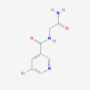 molecular formula C8H8BrN3O2 B15356336 N-(2-amino-2-oxoethyl)-5-bromopyridine-3-carboxamide 