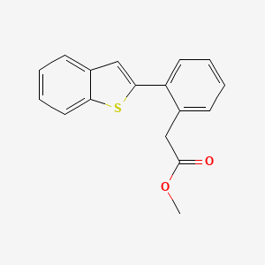 molecular formula C17H14O2S B15356448 Methyl [2-(1-benzothien-2-yl)phenyl]acetate 