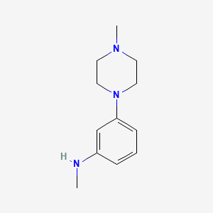 molecular formula C12H19N3 B15356540 N-methyl-3-(4-methylpiperazin-1-yl)aniline 